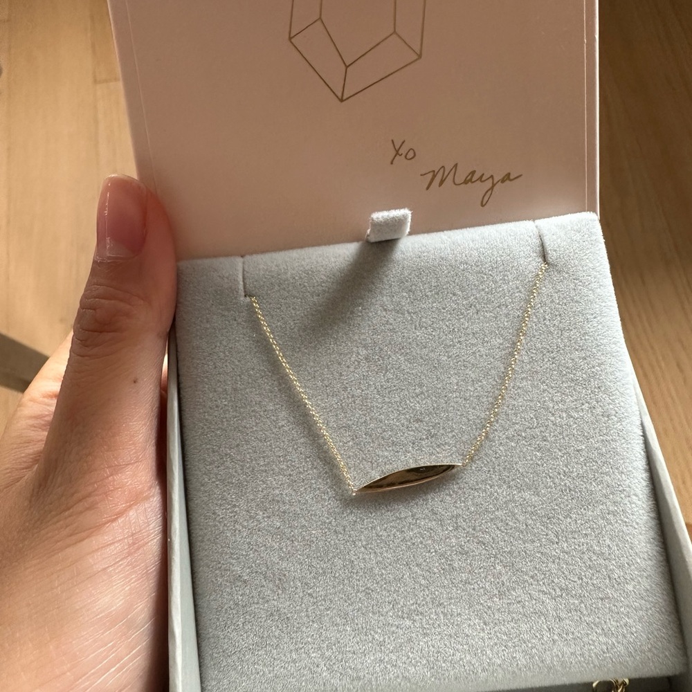 Maya Brenner Horizon Necklace 14K gold